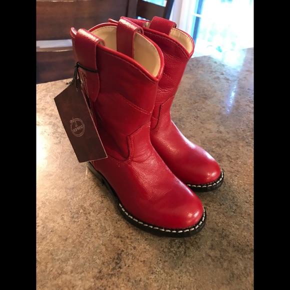red toddler cowboy boots